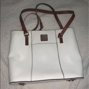 Authentic Dooney & Bourke White Handbag
